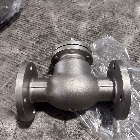 Clapet anti-retour à double plaque en fonte malléable en fonte, clapet anti-retour à clapet pivotant à bille